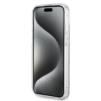 Puzdro MagSafe pre Apple iPhone 15 Plus, Guess, IML Gcube, Čierne