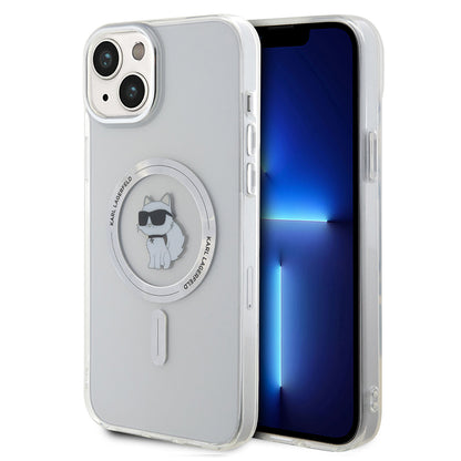 Puzdro MagSafe pre Apple iPhone 15 Plus / 14 Plus, Karl Lagerfeld, IML Choupette, Priehľadné