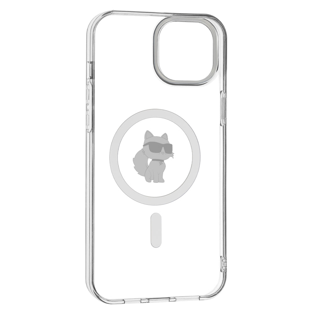 Puzdro MagSafe pre Apple iPhone 15 Plus / 14 Plus, Karl Lagerfeld, IML Choupette, Priehľadné