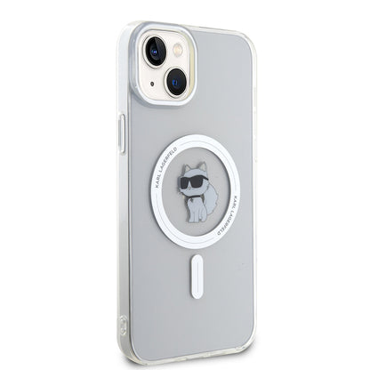 Puzdro MagSafe pre Apple iPhone 15 Plus / 14 Plus, Karl Lagerfeld, IML Choupette, Priehľadné
