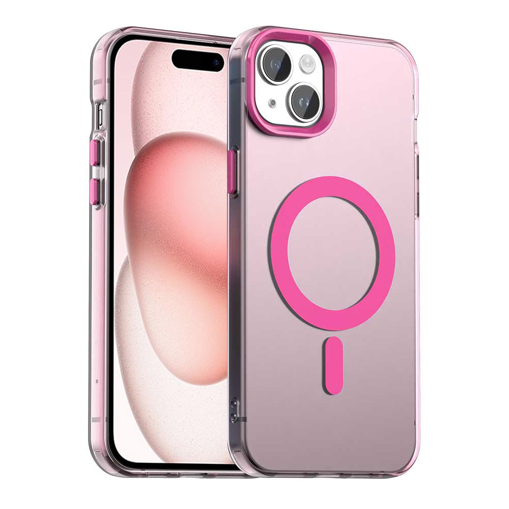 MagSafe puzdro pre Apple iPhone 15 Plus, Techsuit, CandyCase, ružové