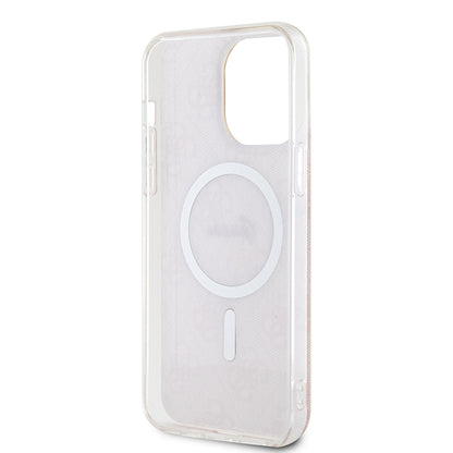 Puzdro MagSafe pre Apple iPhone 15 Pro, Guess, IML 4G, Ružové