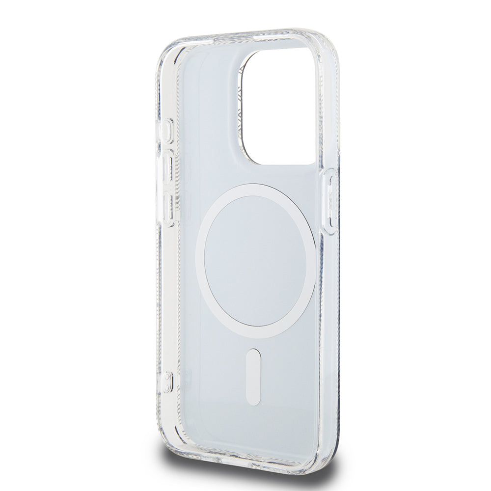 Puzdro MagSafe pre Apple iPhone 15 Pro, Guess, IML Gcube, Čierne