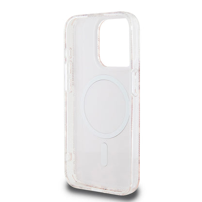 Puzdro MagSafe pre Apple iPhone 15 Pro, Guess, IML Gcube, Ružové