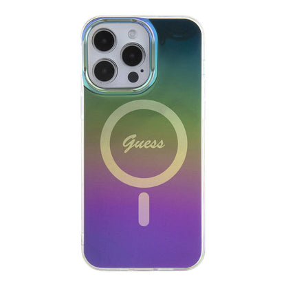 Puzdro MagSafe pre Apple iPhone 15 Pro, Guess, IML Iridescent, Viacfarebné