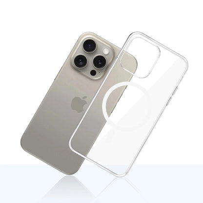 MagSafe Case for Apple iPhone 15 Pro Max, 3MK, Clear MagCase, Transparent