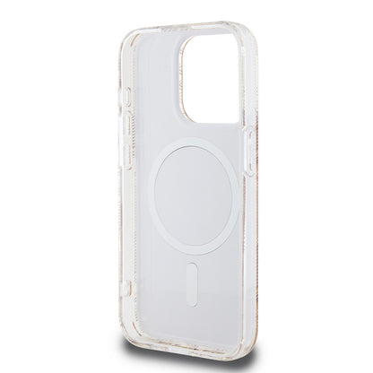 Puzdro MagSafe pre Apple iPhone 15 Pro Max, Guess, IML Gcube, Hnedé