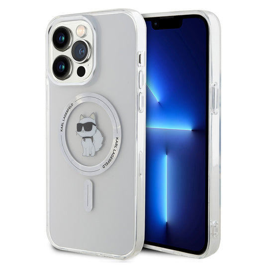 Puzdro MagSafe pre Apple iPhone 15 Pro Max, Karl Lagerfeld, IML Choupette, Transparentné