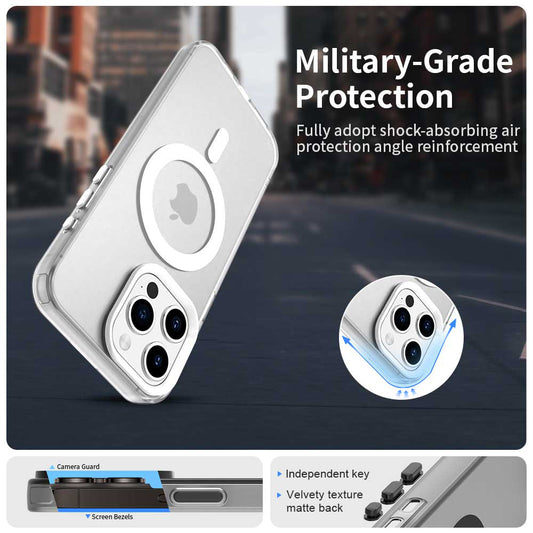 MagSafe puzdro pre Apple iPhone 15 Pro Max, Techsuit, CandyCase, Biela