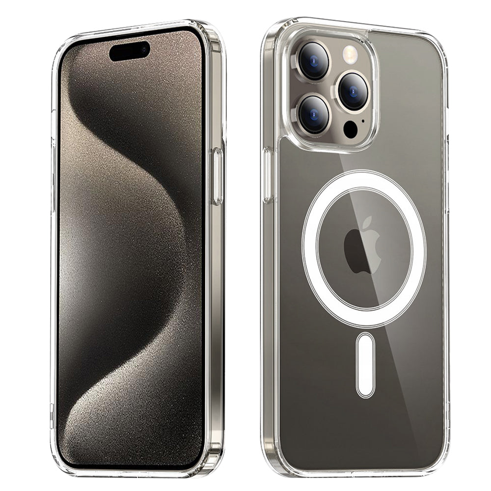 MagSafe puzdro pre Apple iPhone 15 Pro Max, Techsuit, Pro, Priehľadné