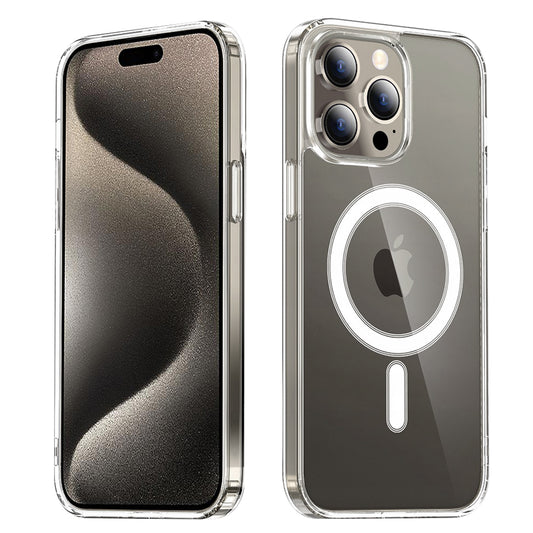 MagSafe puzdro pre Apple iPhone 15 Pro Max, Techsuit, Pro, Priehľadné