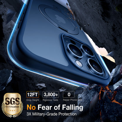 MagSafe Case for Apple iPhone 15 Pro Max, Torras, Ostand, Navy Blue