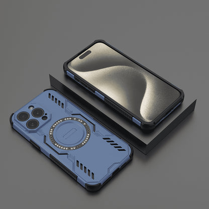 MagSafe puzdro pre Apple iPhone 15 Pro, Techsuit, ArmorMag, modré
