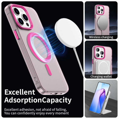 MagSafe puzdro pre Apple iPhone 15 Pro, Techsuit, CandyCase, Ružové