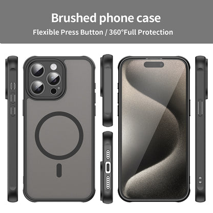MagSafe puzdro pre Apple iPhone 15 Pro, Techsuit, HaloFrost II, Čierna