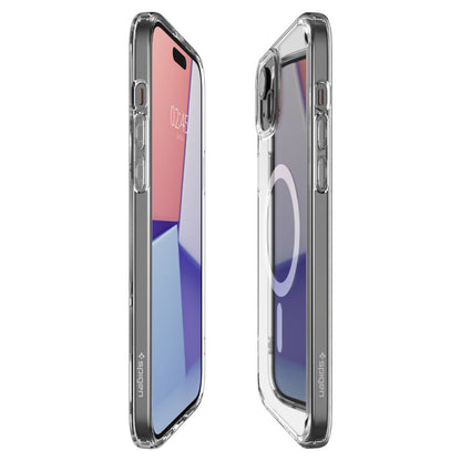 MagSafe puzdro pre Apple iPhone 15, Spigen, Ultra Hybrid, biele ACS06802
