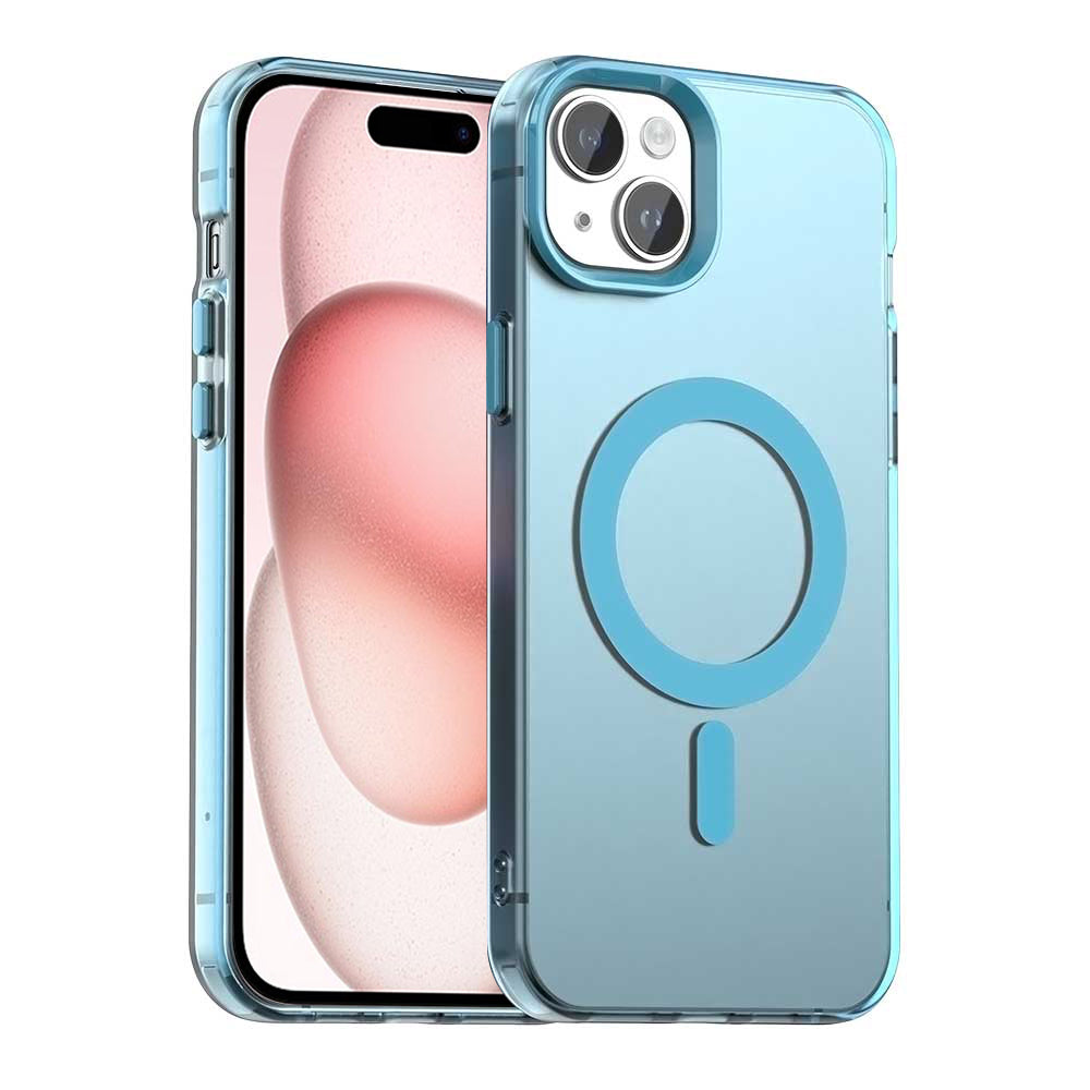 MagSafe puzdro pre Apple iPhone 15, Techsuit, CandyCase, modré