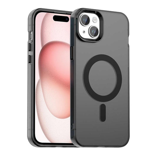 MagSafe puzdro pre Apple iPhone 15, Techsuit, CandyCase, Čierna