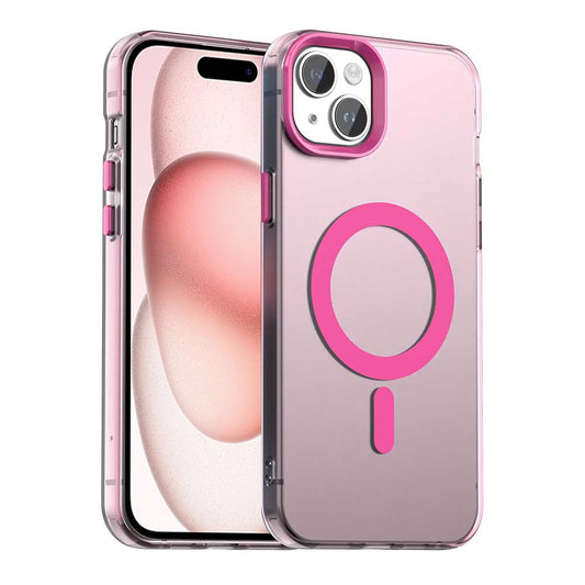 MagSafe puzdro pre Apple iPhone 15, Techsuit, CandyCase, Ružové