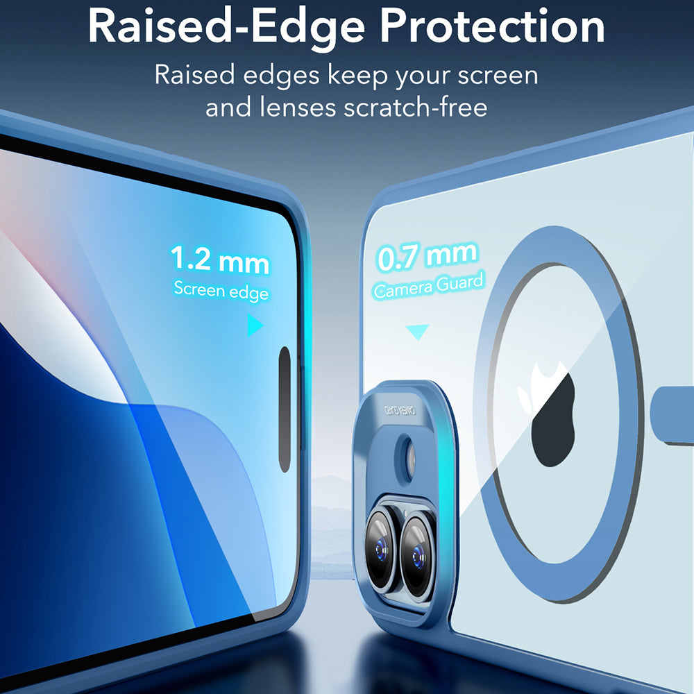 Puzdro MagSafe pre Apple iPhone 16, ESR, Classic Hybrid, Priehľadná Modrá