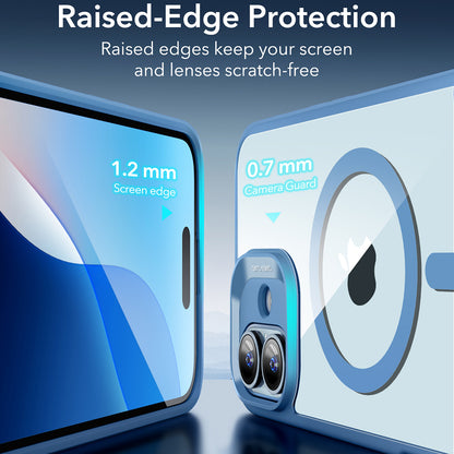 Puzdro MagSafe pre Apple iPhone 16, ESR, Classic Hybrid, Priehľadná Modrá