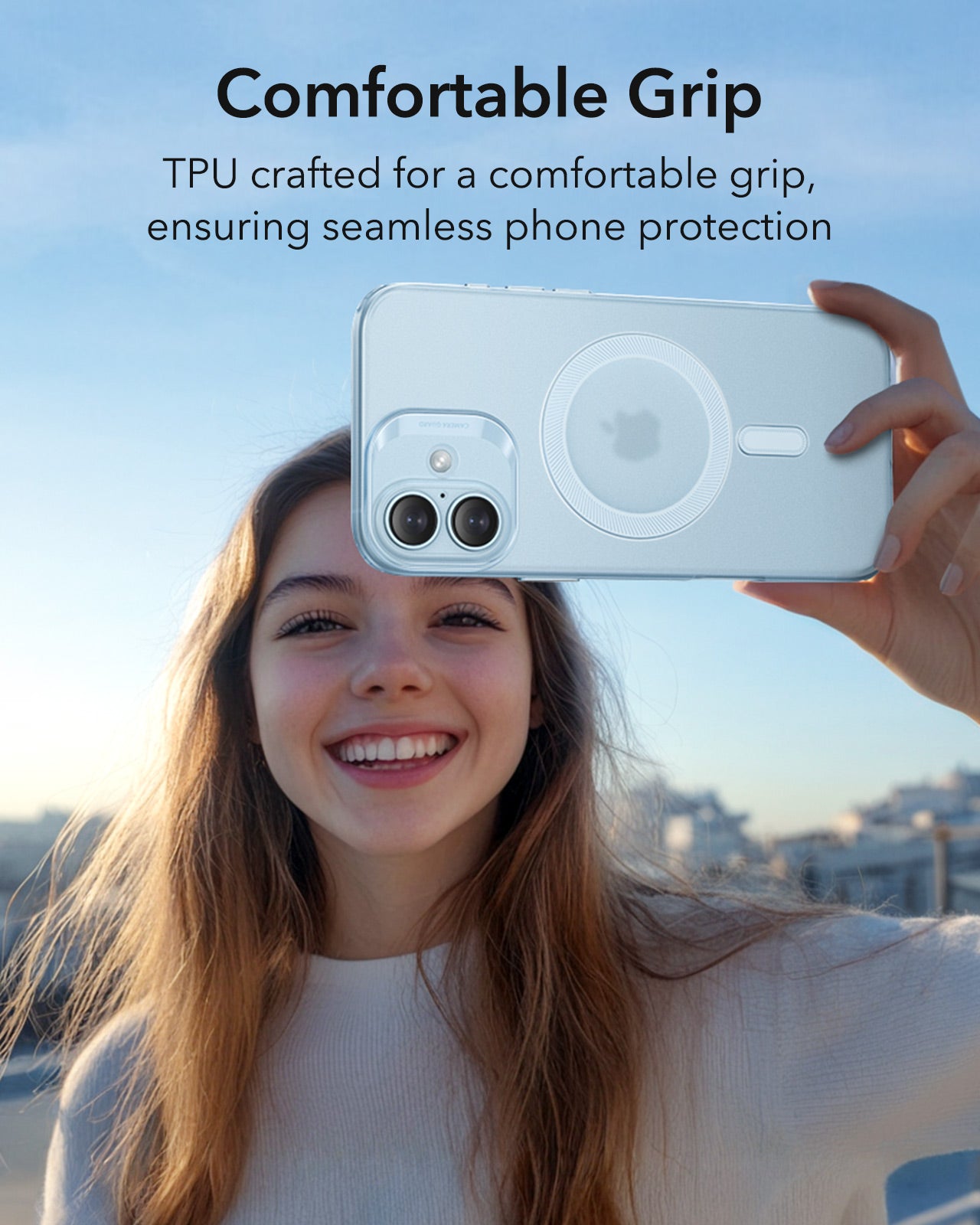 Puzdro MagSafe pre Apple iPhone 16, ESR, Zero, Saténová Modrá