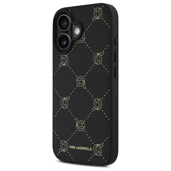 Puzdro MagSafe pre Apple iPhone 16, Karl Lagerfeld, Karl's Head, Čierne