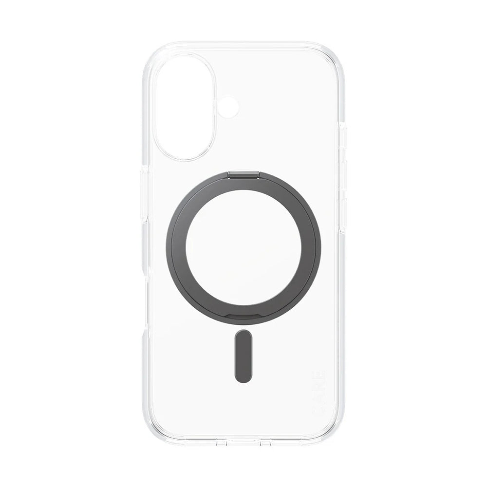 Puzdro MagSafe pre Apple iPhone 16, PanzerGlass, Care Feature Kickstand, Číra Čierna