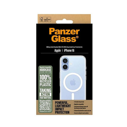 Puzdro MagSafe pre Apple iPhone 16, PanzerGlass, HardCase, Biela Transparentná