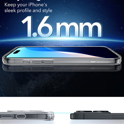 Puzdro MagSafe pre Apple iPhone 16 Plus, ESR, Classic Hybrid, Priehľadné