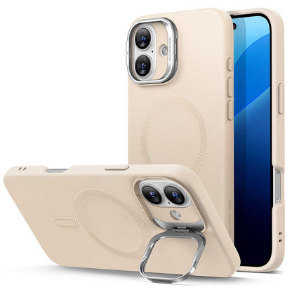 Puzdro MagSafe pre Apple iPhone 16 Plus, ESR, Cloud Soft Kickstand, Krémové