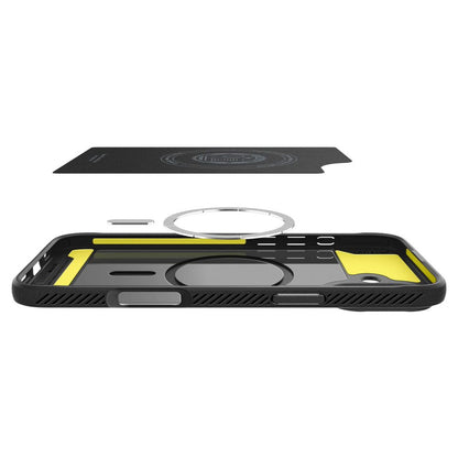 Puzdro MagSafe pre Apple iPhone 16 Plus, Spigen, Rugged Armor, Matná Čierna