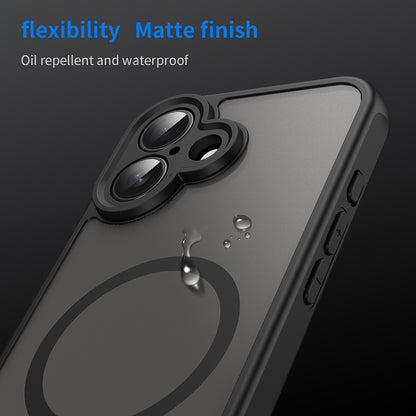 MagSafe Case for Apple iPhone 16 Plus, Techsuit, HaloFrost II, Black