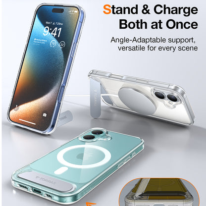 Puzdro MagSafe pre Apple iPhone 16 Plus, Torras, Pstand, Transparentné