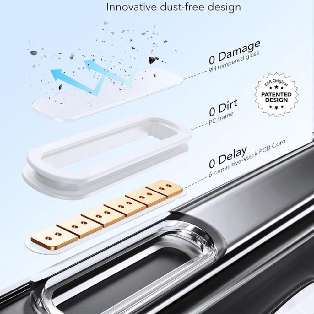 Puzdro MagSafe pre Apple iPhone 16 Pro, ESR, Classic Hybrid Kickstand Slide, Saténová čierna
