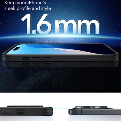 Puzdro MagSafe pre Apple iPhone 16 Pro, ESR, Classic Hybrid, Saténová čierna