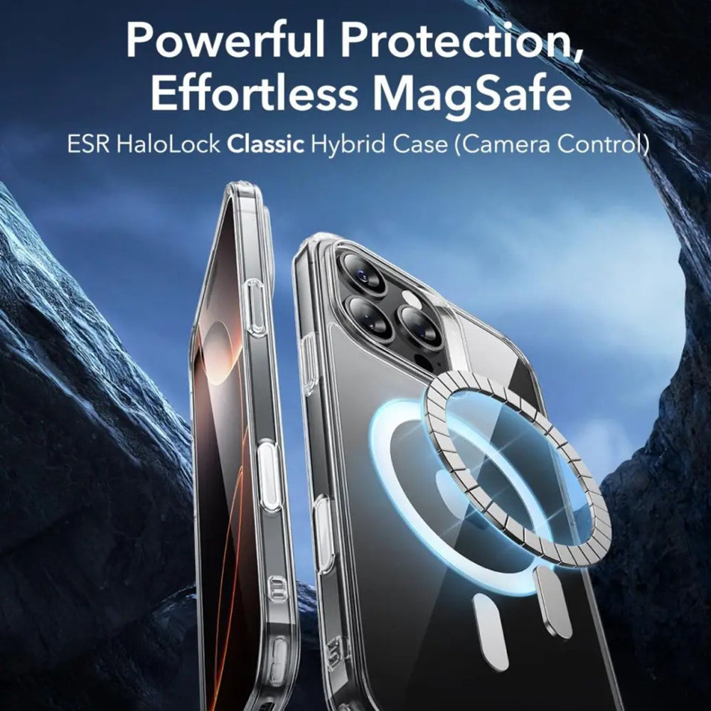 Puzdro MagSafe pre Apple iPhone 16 Pro, ESR, Classic Hybrid Slide, Saténová čierna