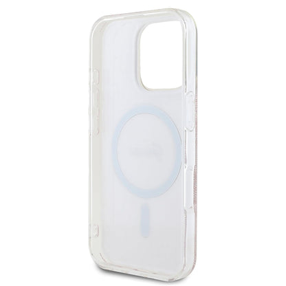 Puzdro MagSafe pre Apple iPhone 16 Pro, Guess, IML 4G, Ružové