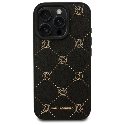 MagSafe Case for Apple iPhone 16 Pro, Karl Lagerfeld, Karl's Head, Black