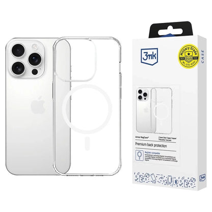 MagSafe puzdro pre Apple iPhone 16 Pro Max, 3MK, Armor MagCase, priehľadné