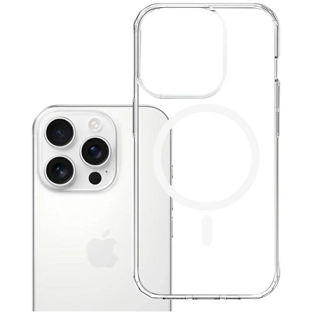 MagSafe puzdro pre Apple iPhone 16 Pro Max, 3MK, Armor MagCase, priehľadné