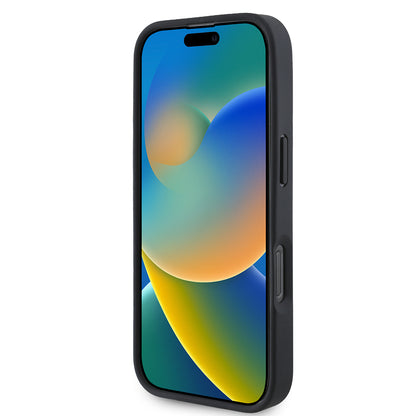 Puzdro MagSafe pre Apple iPhone 16 Pro Max, BMW, Perforated M Perf. Tricolor Stripers, Čierne