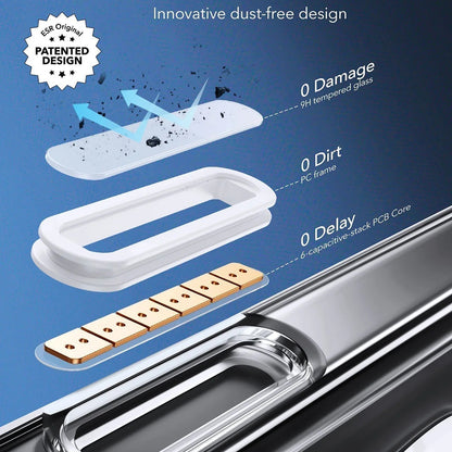 Puzdro MagSafe pre Apple iPhone 16 Pro Max, ESR, Classic Hybrid Slide, Čierne Transparentné