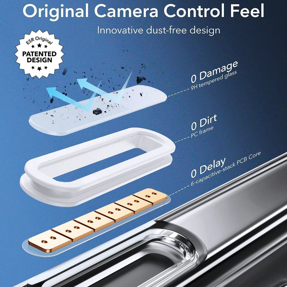 Puzdro MagSafe pre Apple iPhone 16 Pro Max, ESR, Classic Hybrid Slide, Transparent