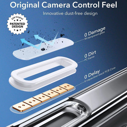 Puzdro MagSafe pre Apple iPhone 16 Pro Max, ESR, Classic Hybrid Slide, Transparent