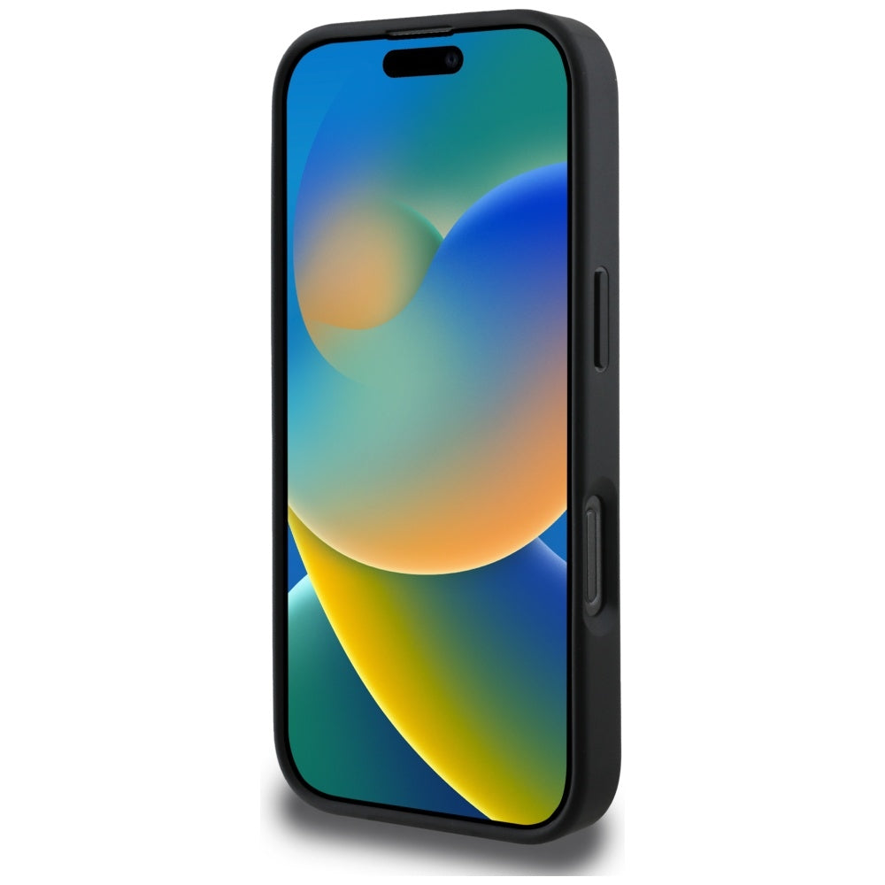 Puzdro MagSafe pre Apple iPhone 16 Pro Max, Guess, Cardslot 4G Stripes, Čierne