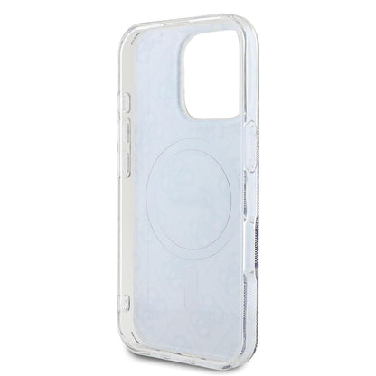 Puzdro MagSafe pre Apple iPhone 16 Pro Max, Guess, IML 4G, Modrá