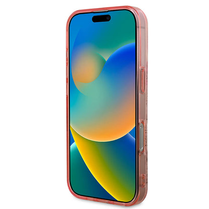 Puzdro MagSafe pre Apple iPhone 16 Pro Max, Guess, IML Flower & Tonal Circle, Ružové