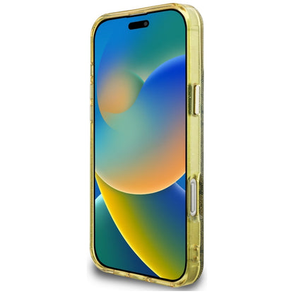 Puzdro MagSafe pre Apple iPhone 16 Pro Max, Guess, IML Glitter 4G Circle Triangle, Hnedá