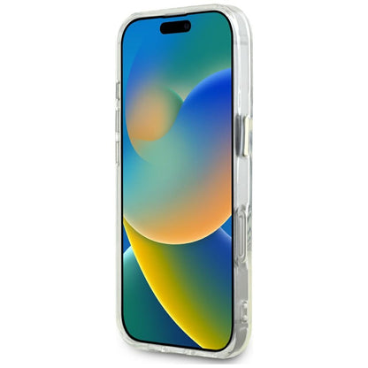 Puzdro MagSafe pre Apple iPhone 16 Pro Max, Guess, IML Metal Colored Circle, Biela